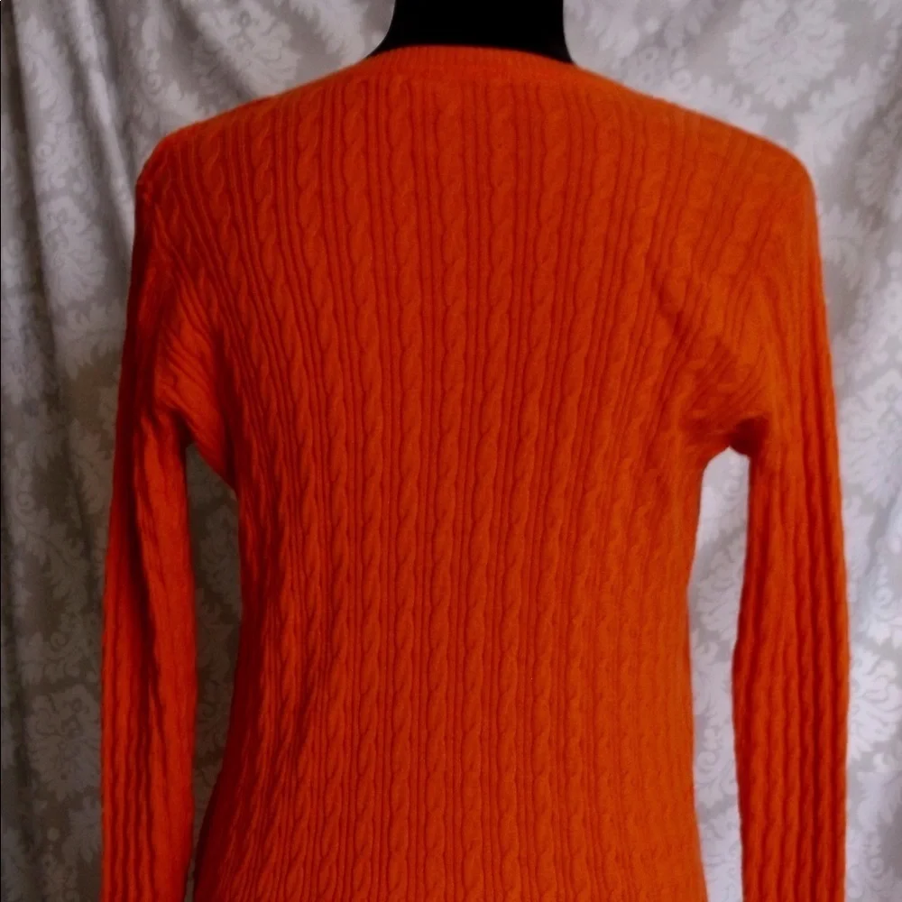 Orange V Neck sweater M